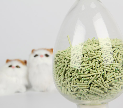eco friendly 2mm green tea cat litter