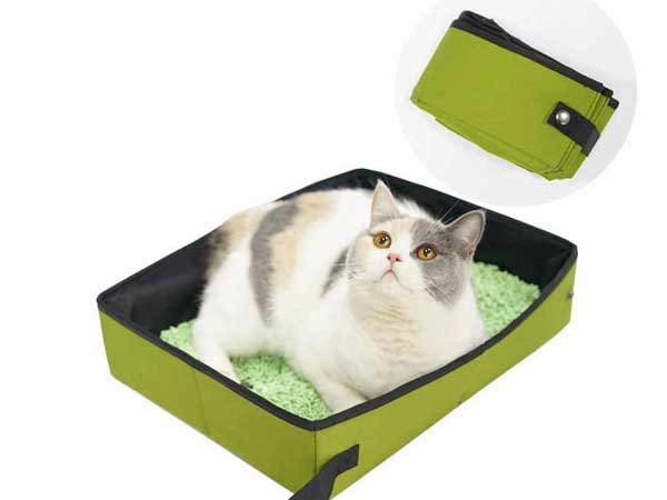 Outdoor Foldable Portable Cat Litter Box For Travel Easy To Clean